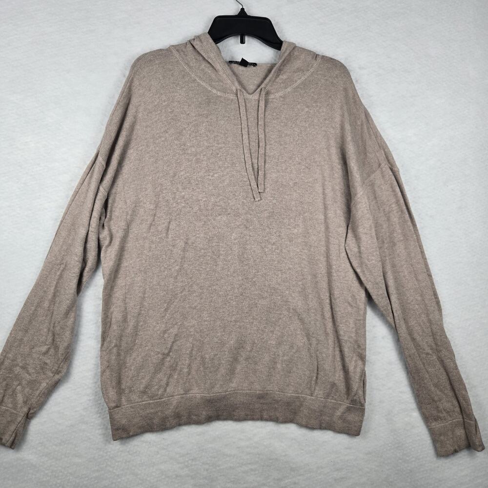 Hilary Radley Women’s Cozy Sweater Oatmeal Color, Hooded, Size XL Soft